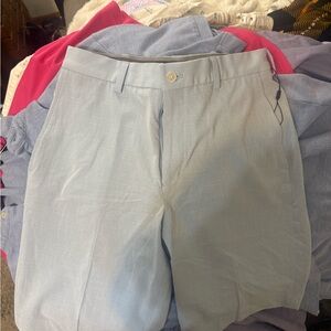 Walter Hagen Men's Sky Blue Flat Front Shorts